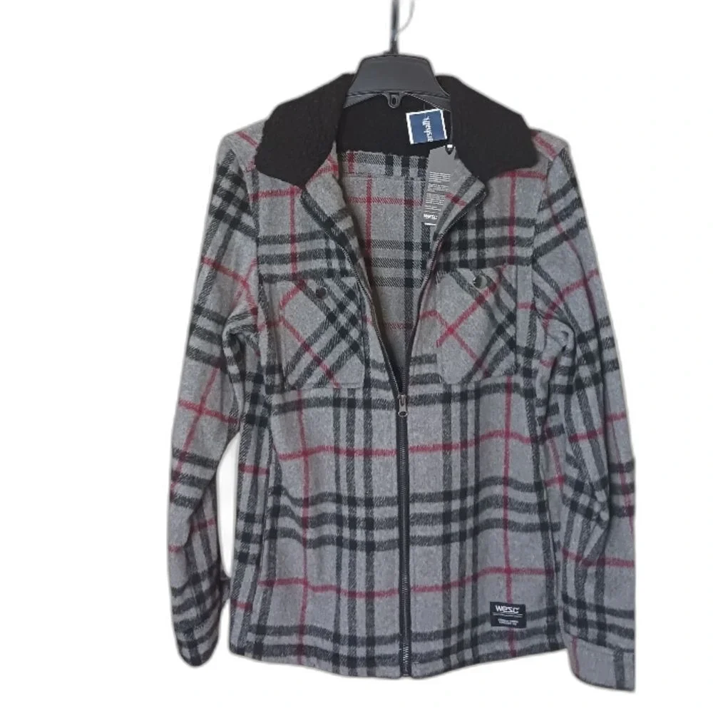 WESC Fleece Jacket Full Zipper Front for Men & Women. Size S/M NWT